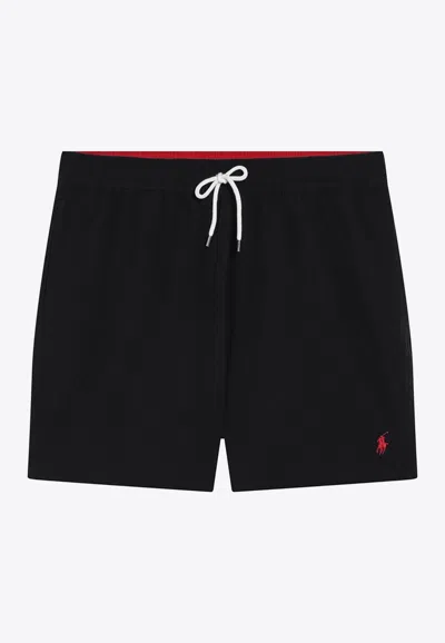 POLO RALPH LAUREN LOGO-EMBROIDERED SWIM SHORTS