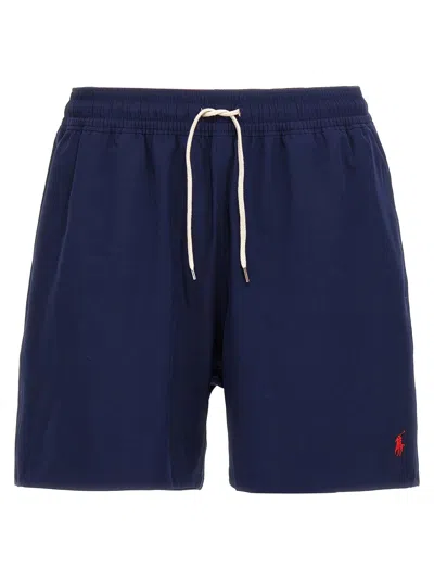 Polo Ralph Lauren Logo-embroidered Swim Shorts In Navy