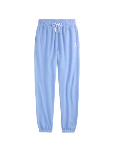 Polo Ralph Lauren Logo-embroidered Track Pants In Blue