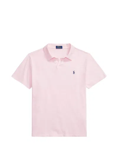 Polo Ralph Lauren Logo-embroidered T-shirt In Pink