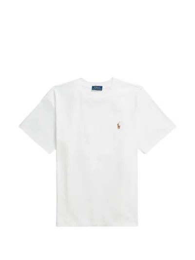 Polo Ralph Lauren Logo-embroidered T-shirt In White