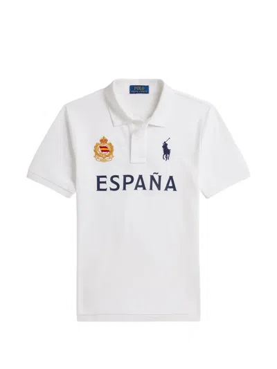 Polo Ralph Lauren Kids' Logo-embroidery Polo Shirt In White