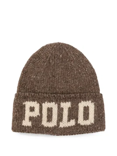 Polo Ralph Lauren Logo-intarsia Chunky-knit Beanie Hat In Multi