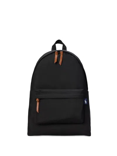 Polo Ralph Lauren Logo-label Backpack In Black