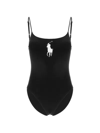 Polo Ralph Lauren Logo-motif Swimsuit In Multi