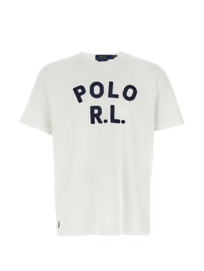 Polo Ralph Lauren Man T-shirt Off White Size S Cotton In Multi