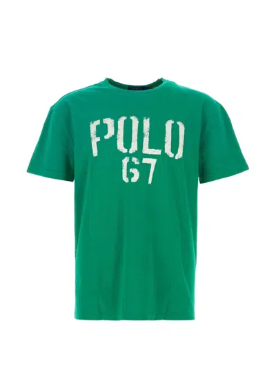 Polo Ralph Lauren Logo-print Cotton T-shirt In Green
