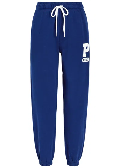Polo Ralph Lauren Logo-print Cotton-blend Cropped Sweatpants In Blue