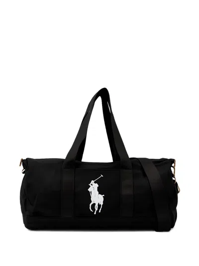 Polo Ralph Lauren Kids' Logo-print Duffle Bag In Black
