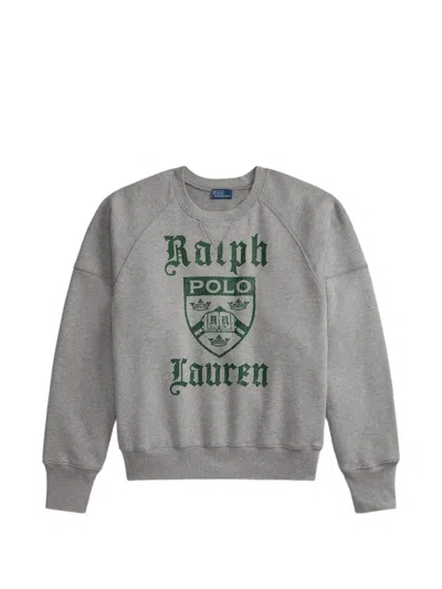 Polo Ralph Lauren Logo-print Raglan-sleeve Sweater In Transparent