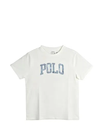 Polo Ralph Lauren Kids' Logo-print T-shirt In White