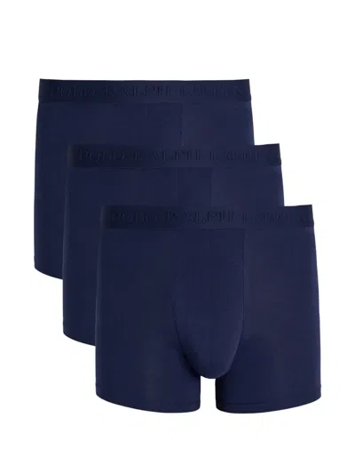 Polo Ralph Lauren Stretch-cotton Trunks In Blue
