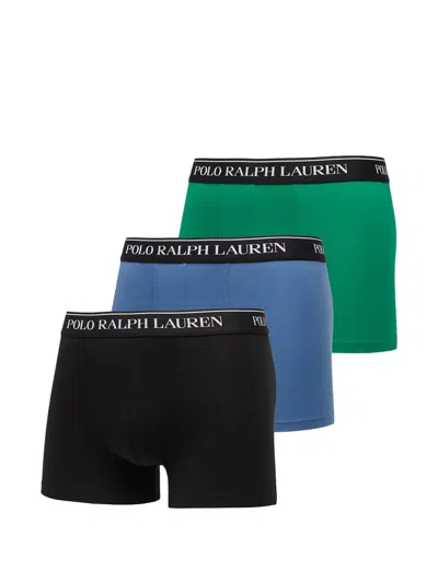Polo Ralph Lauren Logo-waistband Boxers (set Of 3) In Black