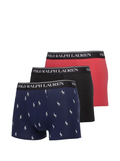 Polo Ralph Lauren Logo-waistband Briefs Set In Blue