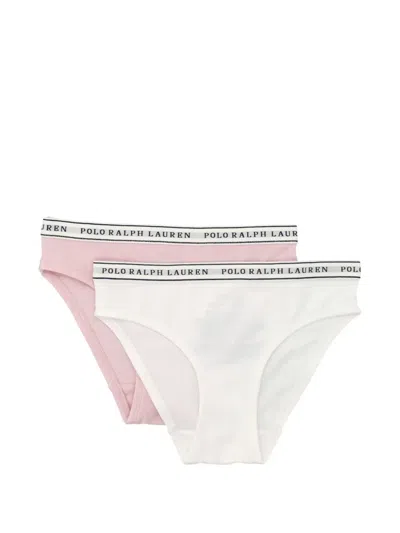 Polo Ralph Lauren Logo-waistband Briefs (set Of Two) In Multi