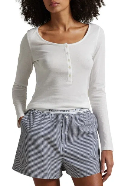 Polo Ralph Lauren Long & Lean Cotton Jersey Lounge Henley