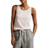 Polo Ralph Lauren Long & Lean Cotton Jersey Lounge Tank In Garden Rose
