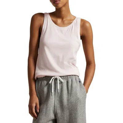 Polo Ralph Lauren Long & Lean Cotton Jersey Lounge Tank In Garden Rose