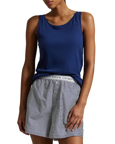 Polo Ralph Lauren Long And Lean Tank Top In Blue
