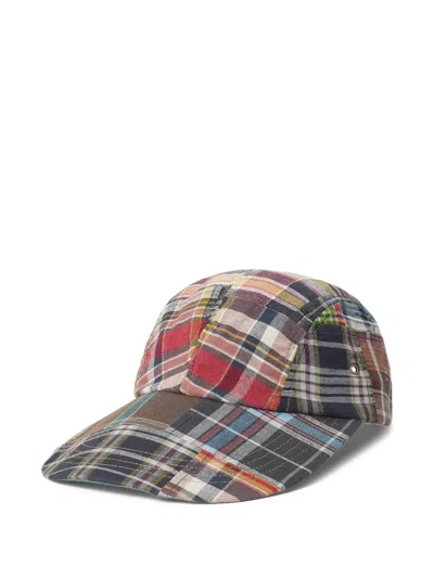 Polo Ralph Lauren Long-bill Panel Patchwork Baseball Cap In Multi