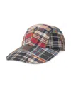 Polo Ralph Lauren Long-bill Panel Patchwork Baseball Cap In Multi