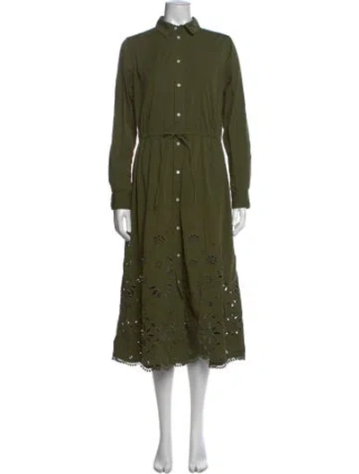 Pre-owned Polo Ralph Lauren Long Dress In Green