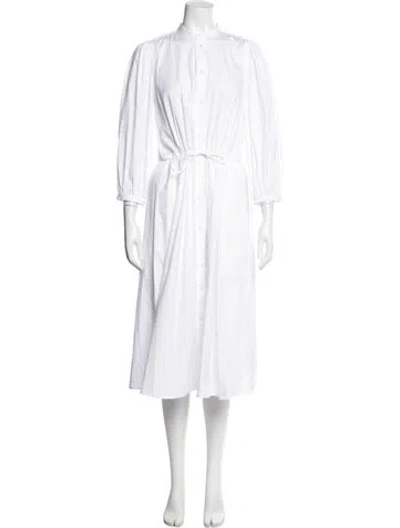 Pre-owned Polo Ralph Lauren Long Dress In White