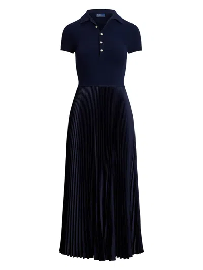 POLO RALPH LAUREN POLO RALPH LAUREN LONG NAVY BLUE DRESS