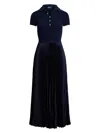 Polo Ralph Lauren Maxi Flared Dress With Classic Collar