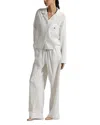 Polo Ralph Lauren Cotton Gauze Pajamas In White Cloud