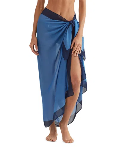 Polo Ralph Lauren Long Pareo Swim Cover-up In Periwinkle