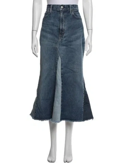 Pre-owned Polo Ralph Lauren Long Skirt In Blue