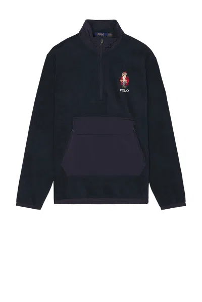 Polo Ralph Lauren Long Sleeve Bear Sweatshirt In F24 Rl Navy Holiday Bear