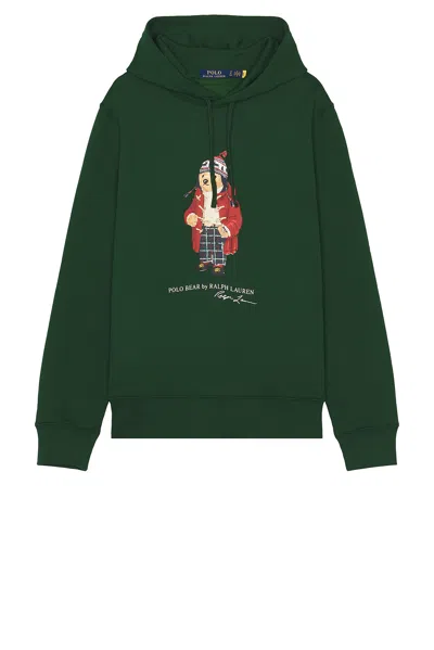 Polo Ralph Lauren Long Sleeve Bear Sweatshirt In F24 Vintage Pine Holiday Bear