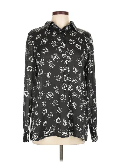 Pre-owned Polo Ralph Lauren Long Sleeve Blouse In Black