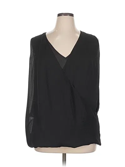 Pre-owned Polo Ralph Lauren Long Sleeve Blouse In Black