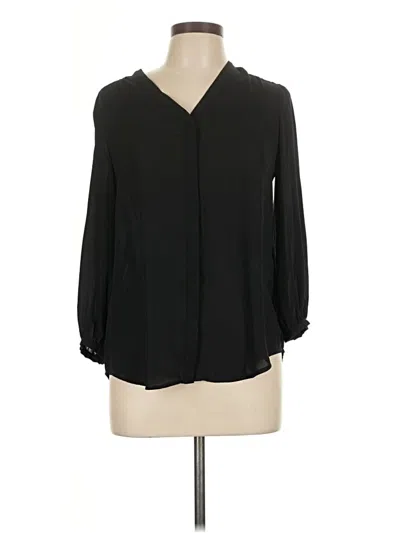 Pre-owned Polo Ralph Lauren Long Sleeve Blouse In Black