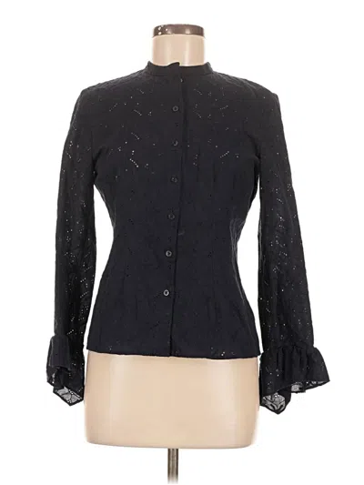 Pre-owned Polo Ralph Lauren Long Sleeve Blouse In Black