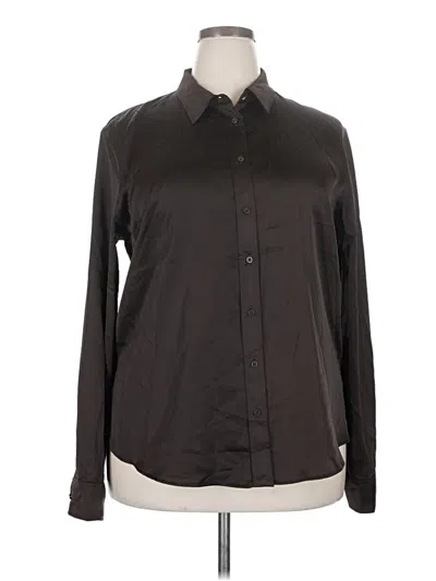 Pre-owned Polo Ralph Lauren Long Sleeve Blouse In Black