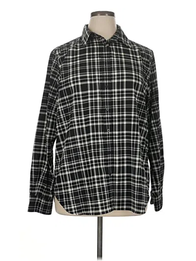 Pre-owned Polo Ralph Lauren Long Sleeve Blouse In Black