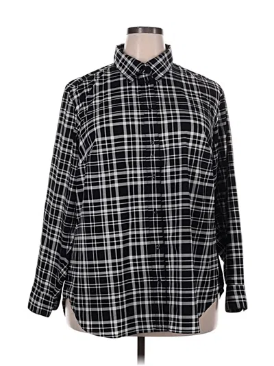 Pre-owned Polo Ralph Lauren Long Sleeve Blouse In Black