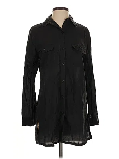 Pre-owned Polo Ralph Lauren Long Sleeve Blouse In Black