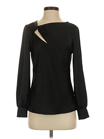 Pre-owned Polo Ralph Lauren Long Sleeve Blouse In Black