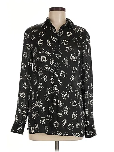 Pre-owned Polo Ralph Lauren Long Sleeve Blouse In Black