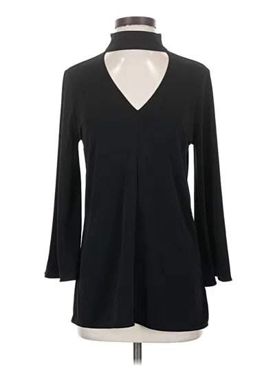Pre-owned Polo Ralph Lauren Long Sleeve Blouse In Black