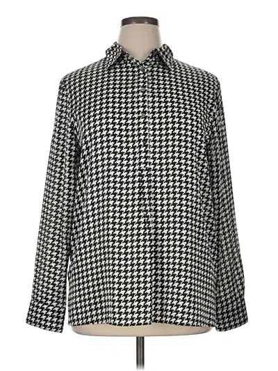 Pre-owned Polo Ralph Lauren Long Sleeve Blouse In Black