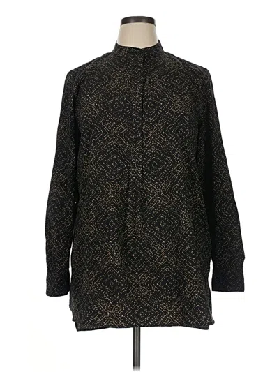 Pre-owned Polo Ralph Lauren Long Sleeve Blouse In Black
