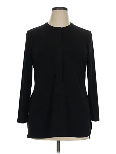 Pre-owned Polo Ralph Lauren Long Sleeve Blouse In Black