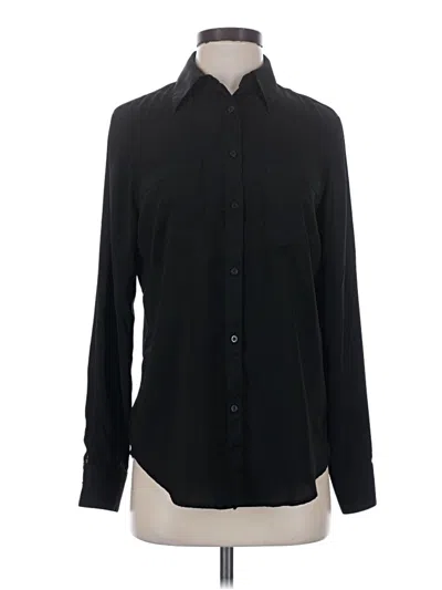 Pre-owned Polo Ralph Lauren Long Sleeve Blouse In Black