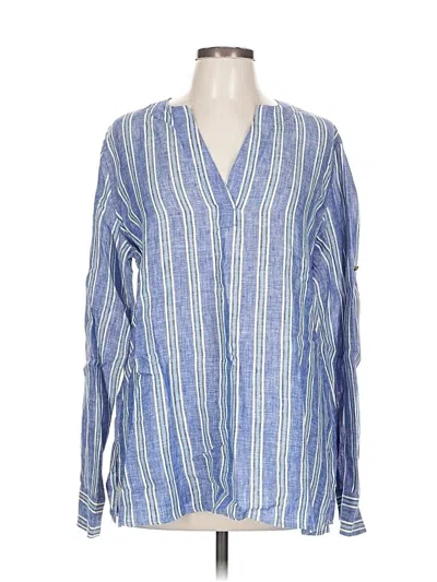 Pre-owned Polo Ralph Lauren Long Sleeve Blouse In Blue